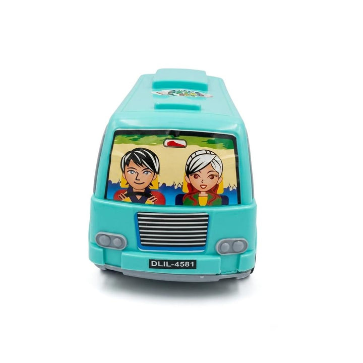 UA Toys Metro Bus - Friction Powered Toy Bus with sound | Sea Green
