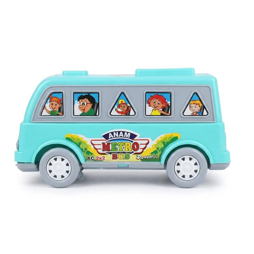UA Toys Metro Bus - Friction Powered Toy Bus with sound | Sea Green