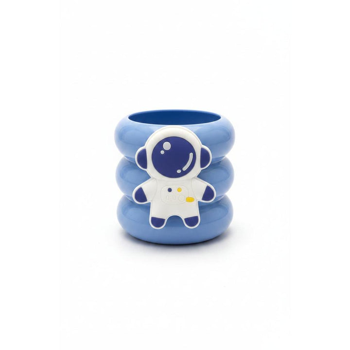 Space Theme Cartoon Desktop Pen Holder | Multi-Purpose Pencil Stand & Desk Organizer for Kids