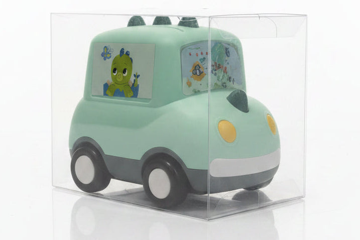 Dino Theme Car Shape Shape Money Bank with Lock & Key | Cute Coin Saving Piggy Bank for Kids