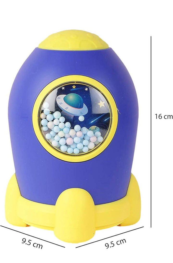Rocket Shape Piggy Bank with Lock Code | Money Saving Coin Piggy  Bank