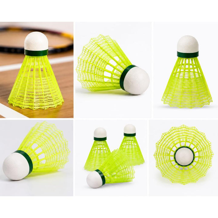 Cosco Aero 700 Nylon Shuttlecock Tube |Pack of 6 - Neon Yellow