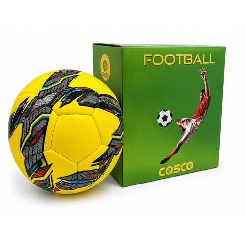 Cosco England Size 5 Football (22 cm) – Durable Training & Outdoor Play Ball - Yellow