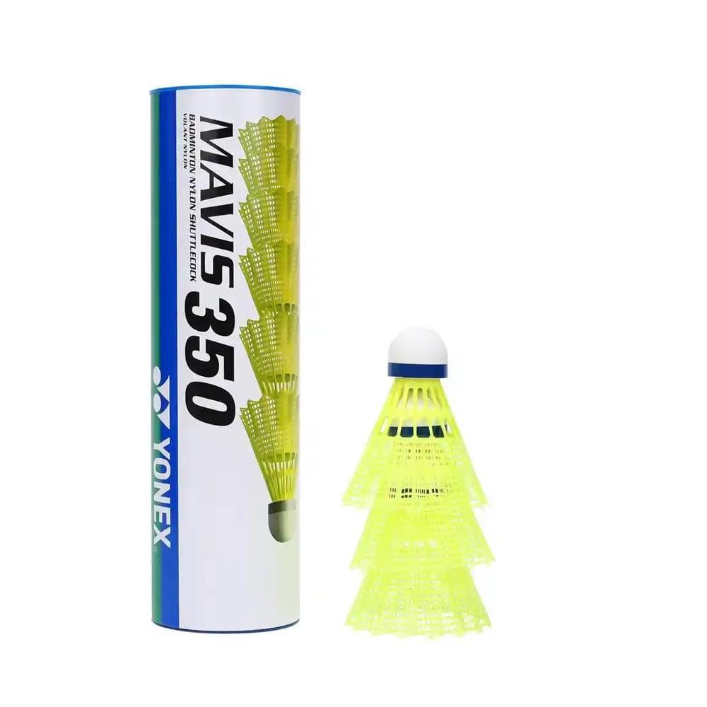 YONEX MAVIS 350 Nylon Badminton Shuttlecock (Pack of 6) - Yellow