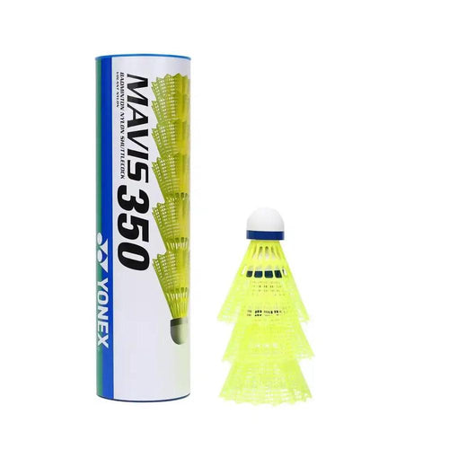 YONEX MAVIS 350 Nylon Badminton Shuttlecock (Pack of 6) - Yellow
