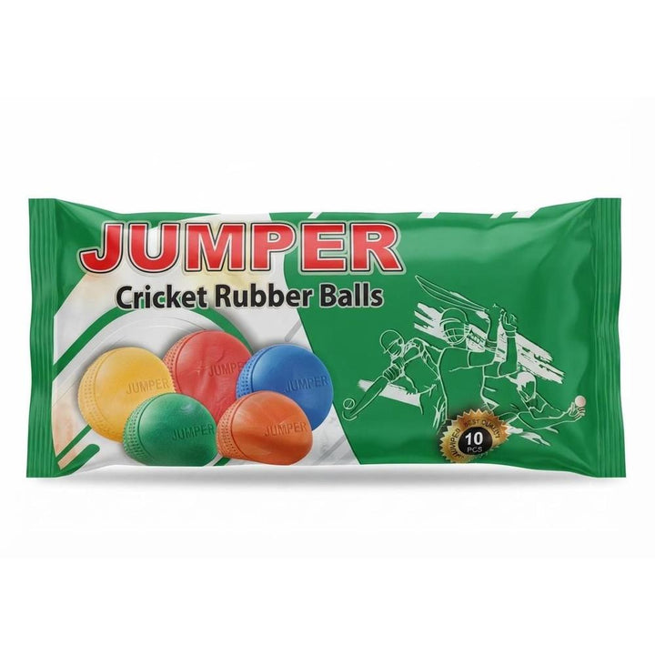 Jumper Cricket Rubber Balls – Pack of 10 | Multicolor