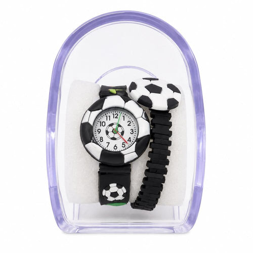 Football Theme Analog Watch for Kids | Cartoon Football Wrist Watch with Comfortable Wrist Band