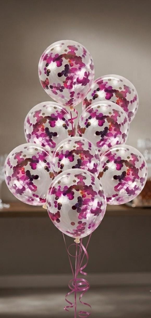 Confetti Balloons - Pack of 5 (6 Balloons Each Pack)