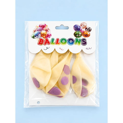 Confetti Balloons - Pack of 1 (5 Balloons)- Purple