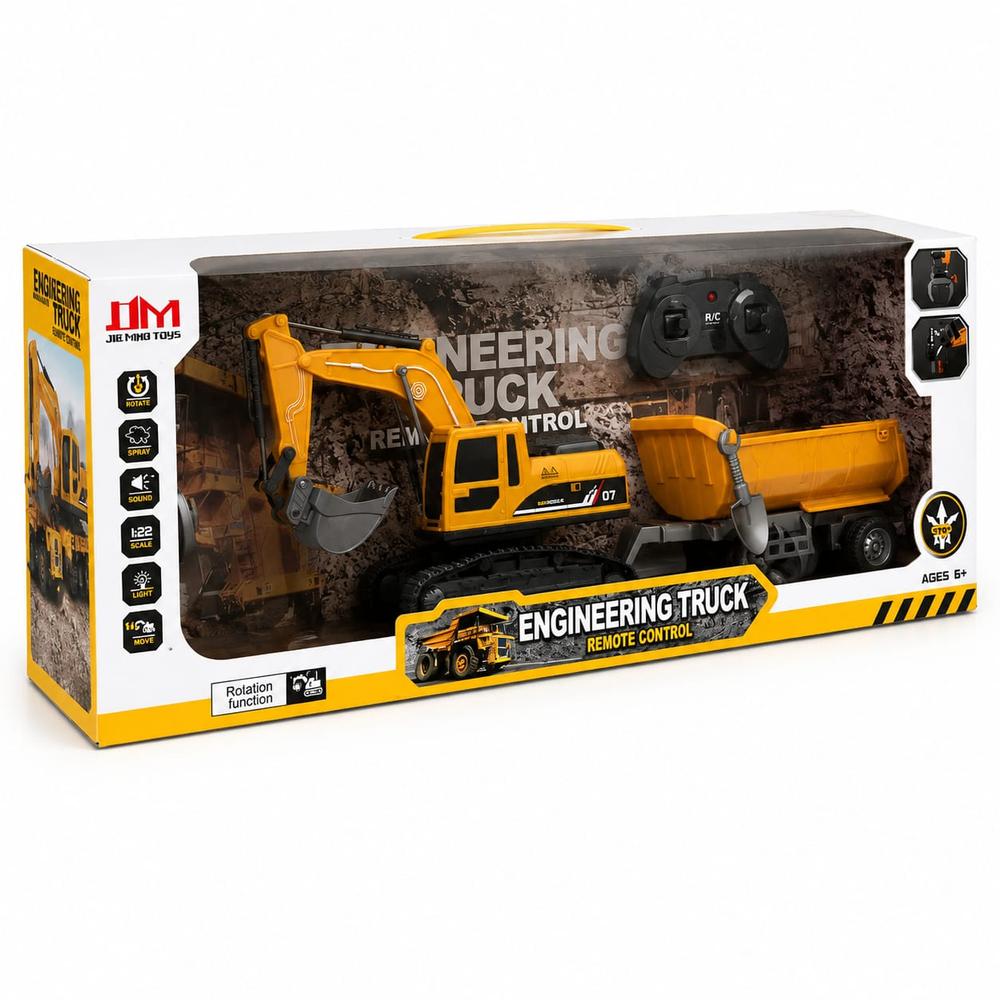 Remote Control Engineering Vehicle Truck Toy | 1:22 Scale