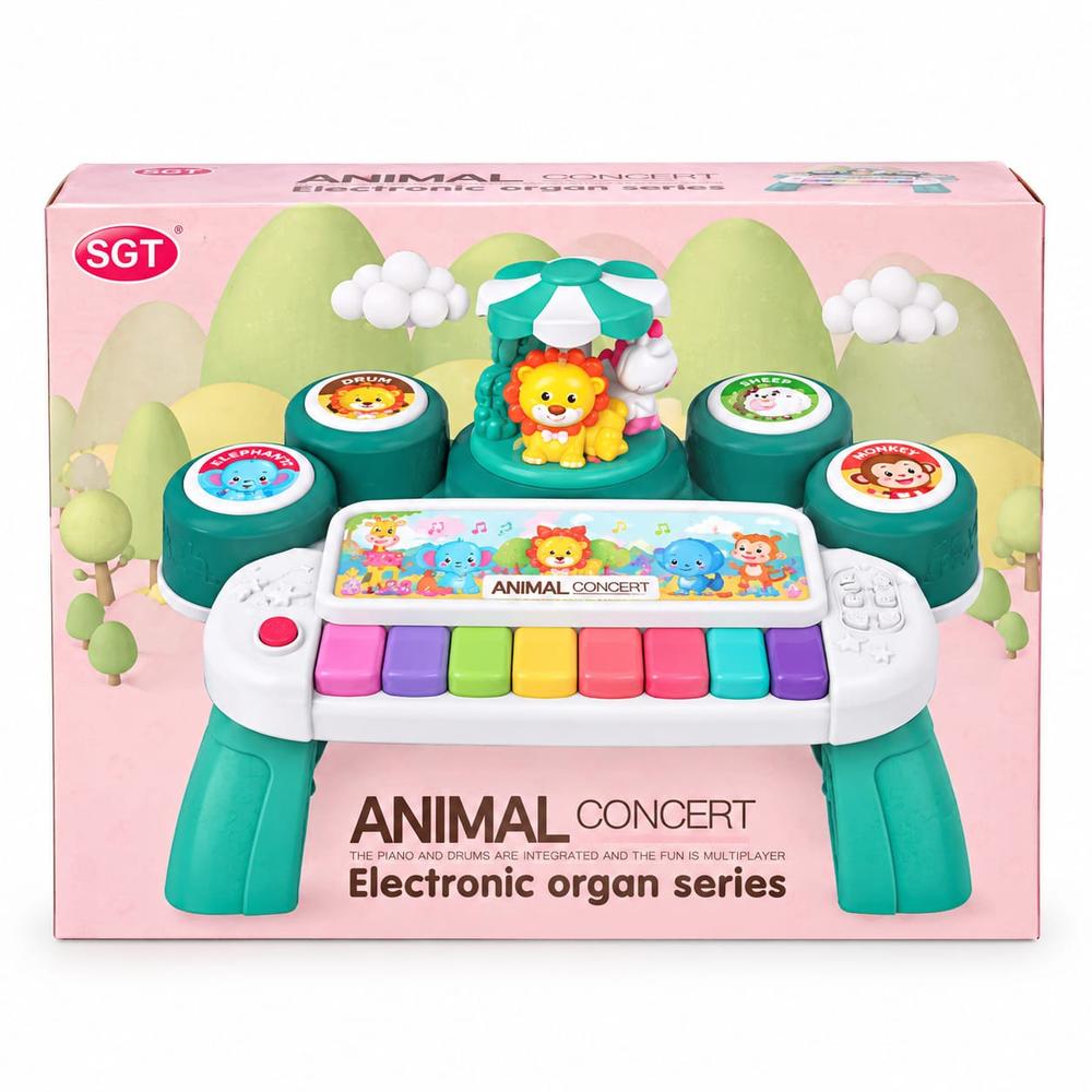 Animal Concert 3 in 1 Electronic Organ/Piano Toy | Piano & Music Modes