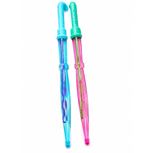 Skoodle Pack of 2 Umbrella Bubble Stick - Colourful Bubble Wands for Kids | Outdoor Bubble Toy