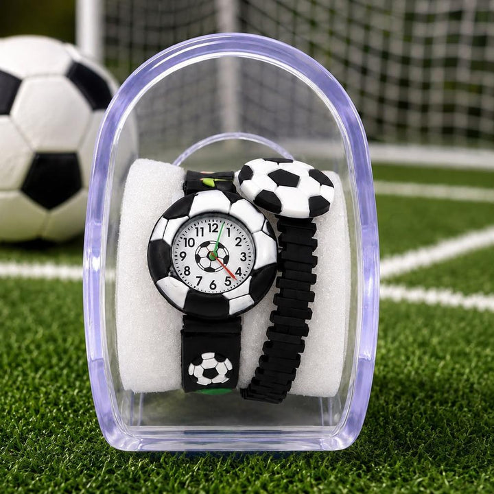 Football Theme Analog Watch for Kids | Cartoon Football Wrist Watch with Comfortable Wrist Band