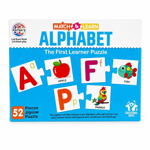 Ratna's Alphabet Jigsaw Puzzle – Match & Learn I 52 Pieces