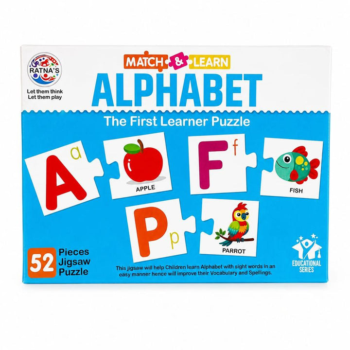 Ratna's Alphabet Jigsaw Puzzle – Match & Learn I 52 Pieces