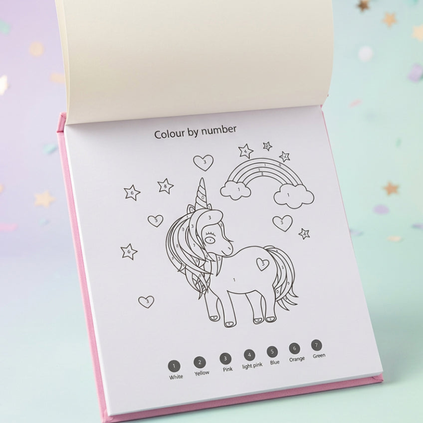 Gurliez Let's Be Unicorns Art & Craft Activity Set with Coloring Book for Kids