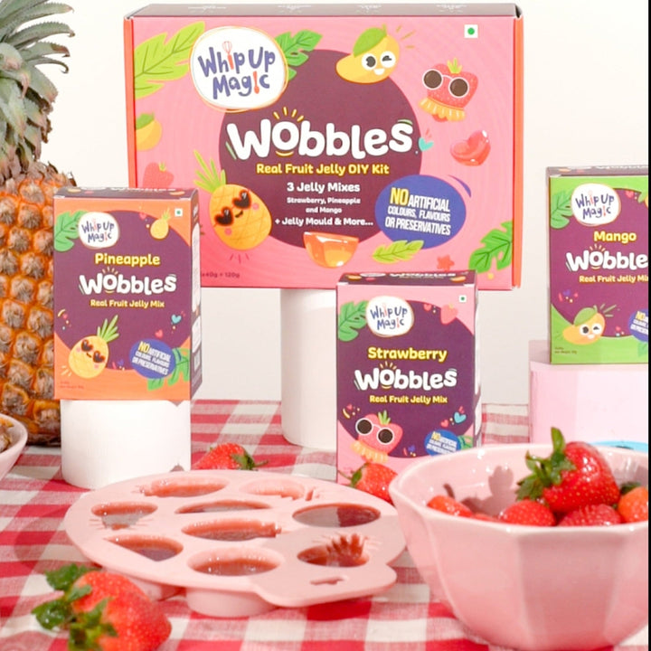 Wobbles DIY Real Fruit Power Jelly Activity Kit (3 Flavors) - 120g