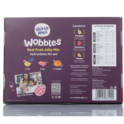 Wobbles DIY Real Fruit Power Jelly Activity Kit (3 Flavors) - 120g