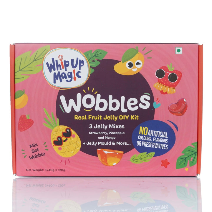 Wobbles DIY Real Fruit Power Jelly Activity Kit (3 Flavors) - 120g