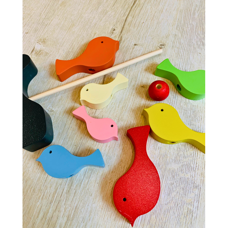 Wooden Bird Stacker