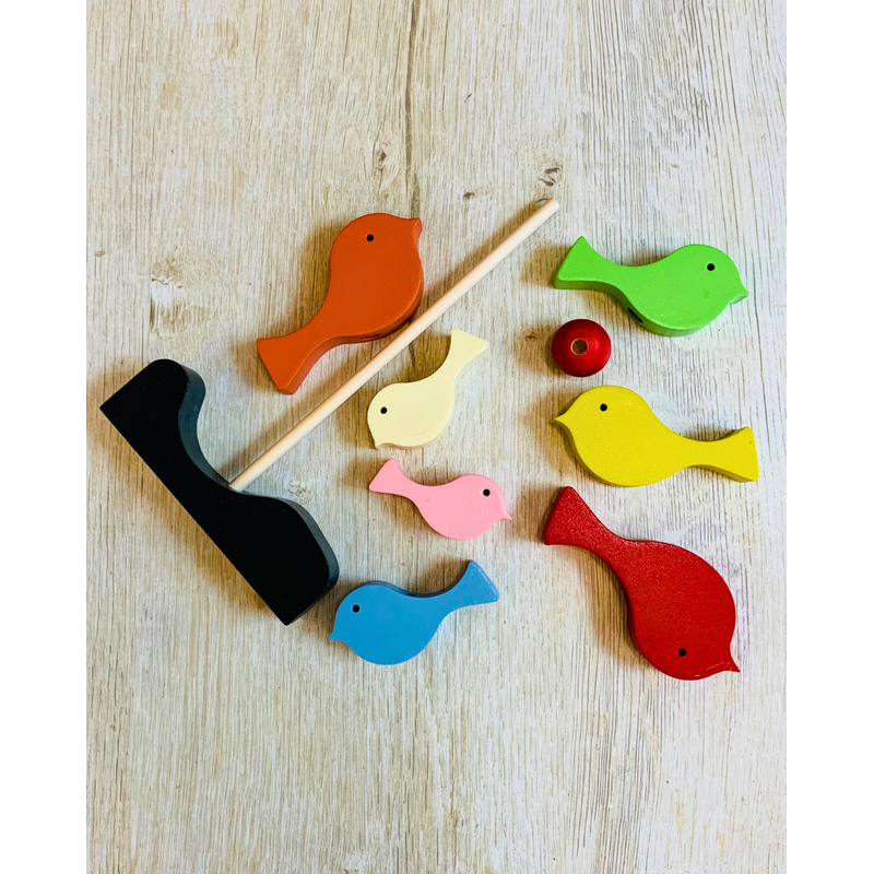 Wooden Bird Stacker