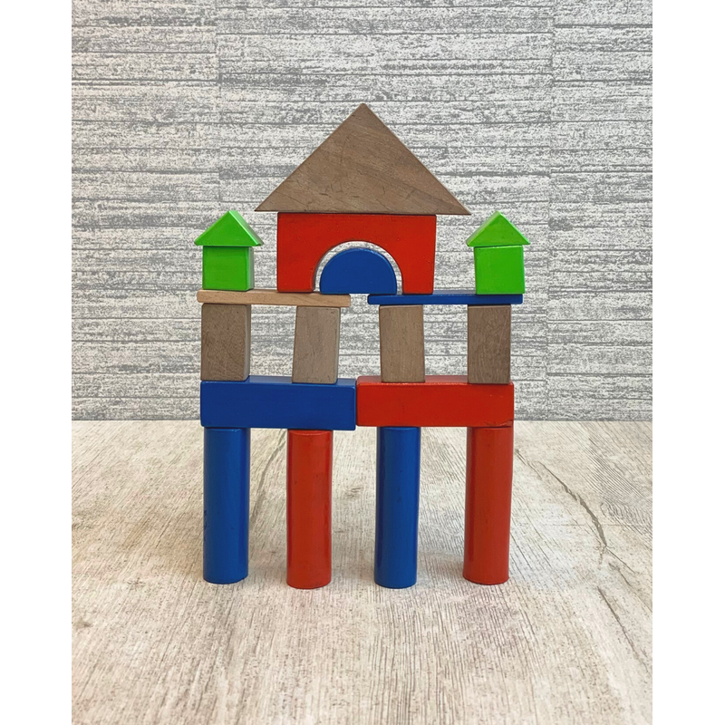 Wooden Building Blocks 20 Pieces