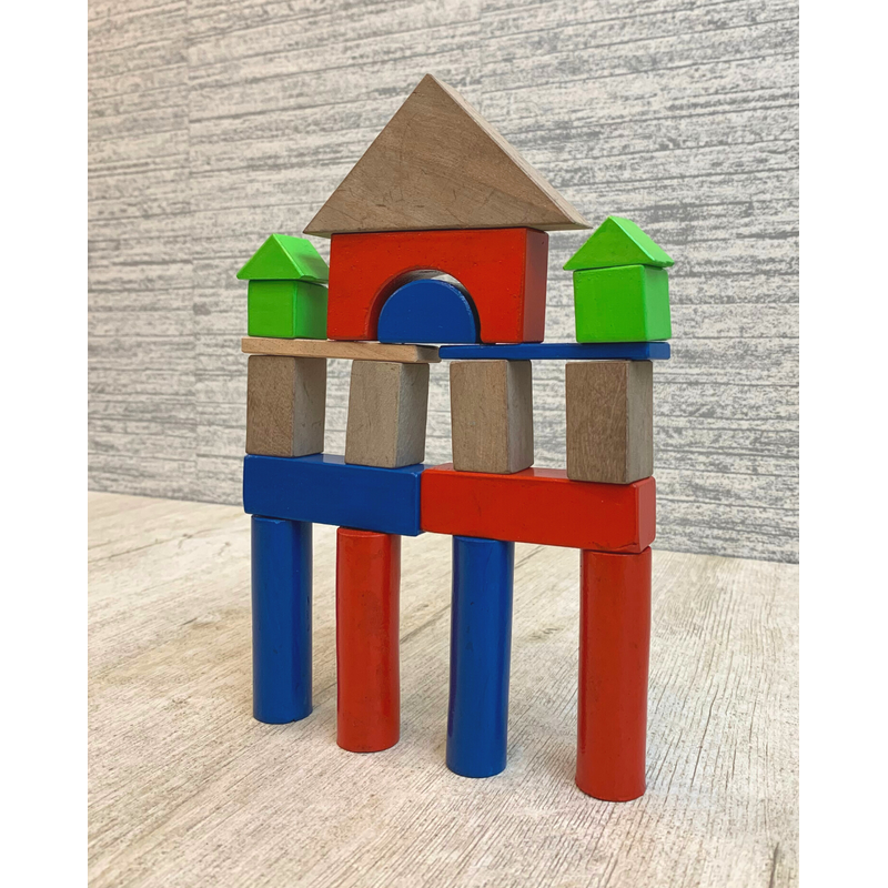 Wooden Building Blocks 20 Pieces