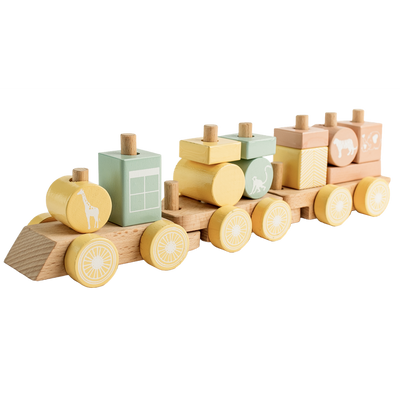 Wooden Choo-Choo Train Set