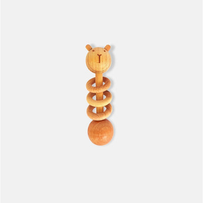 Wooden Dumbbell Rattle