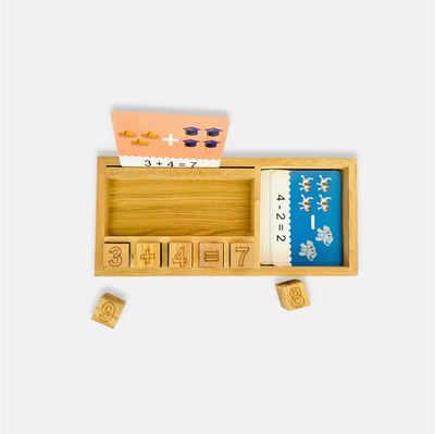 Wooden Math Master (25 Math Equation Cards)