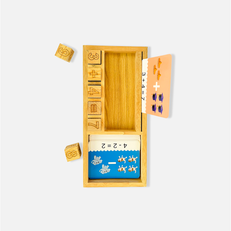 Wooden Math Master (25 Math Equation Cards)