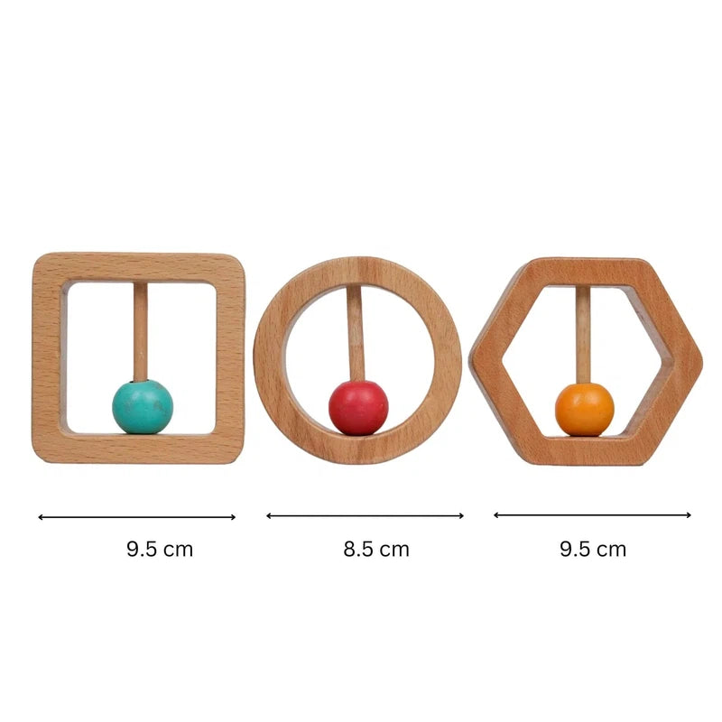 Wooden Circle Rattle