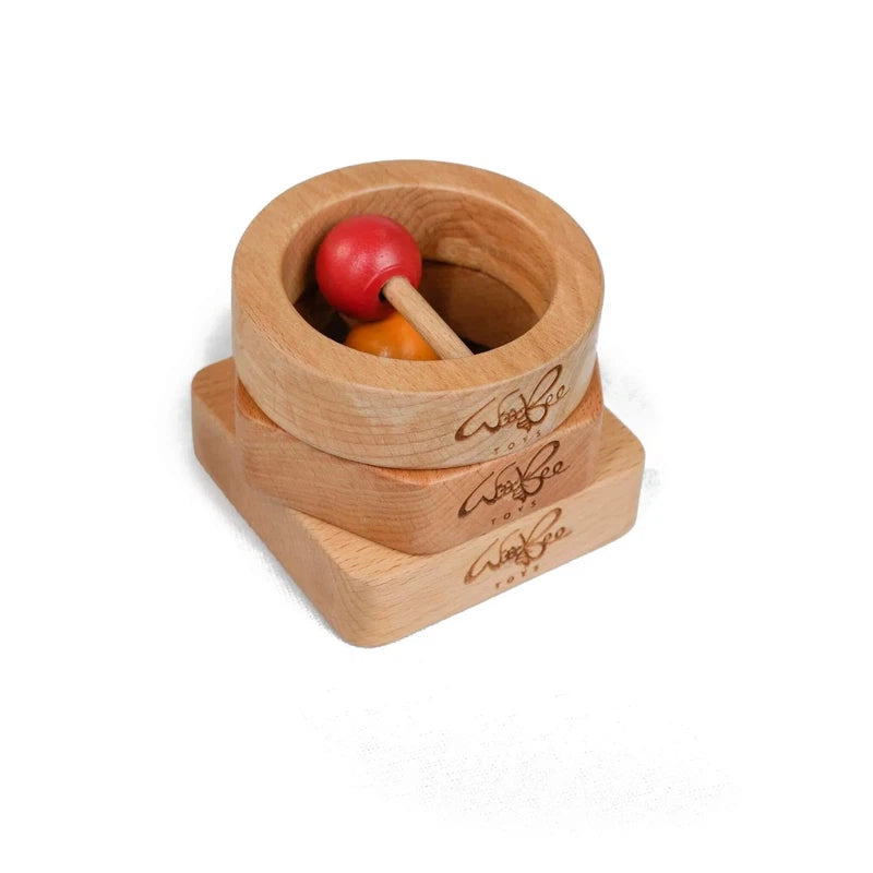 Wooden Hexagon Rattle