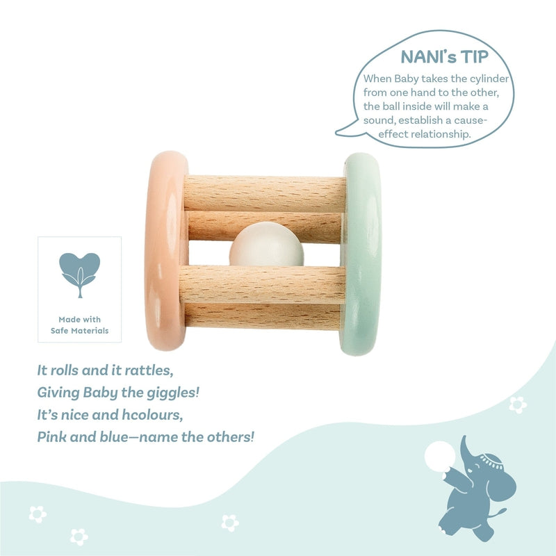 Wooden Roll ‘n’ Rattle