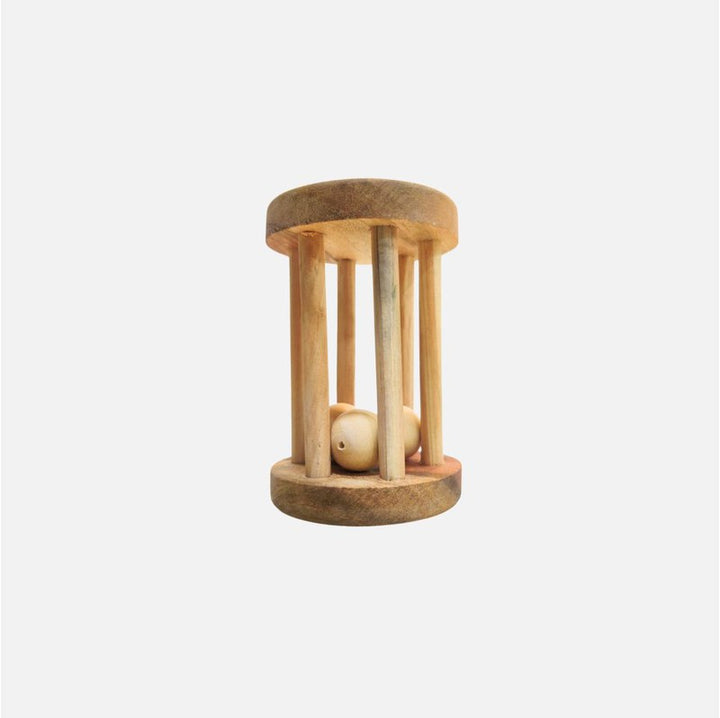 Wooden Rolling Balls Box Time Rattle