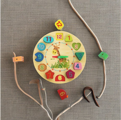 Wooden Shape Sorting Clock