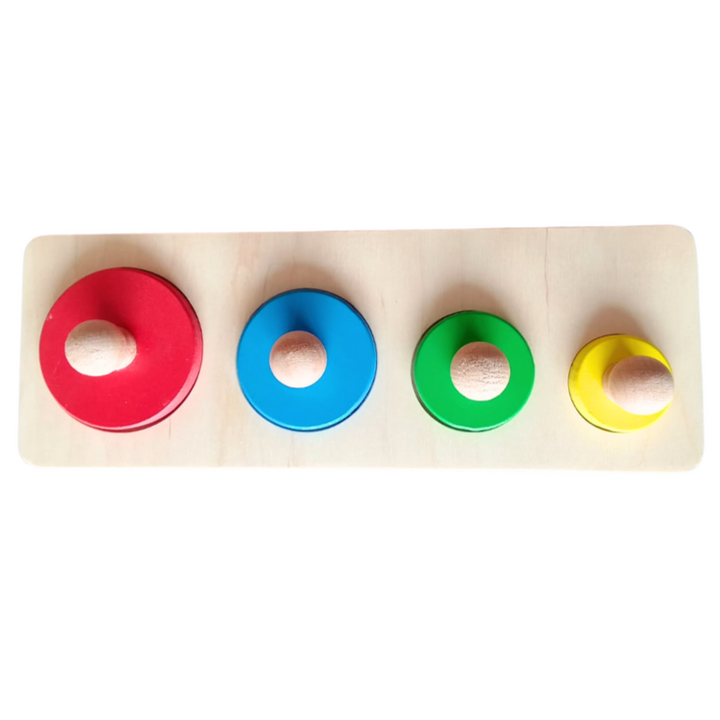 Wooden Shapes Tray Circle - 4 Different Sizes