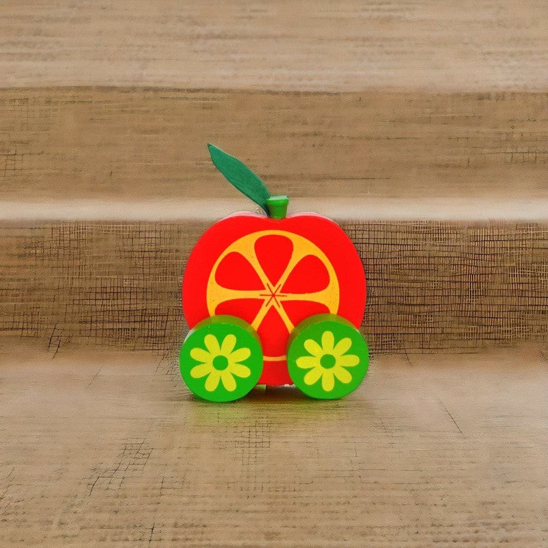 Wooden Tomato Car Veggie Vehicle Toy