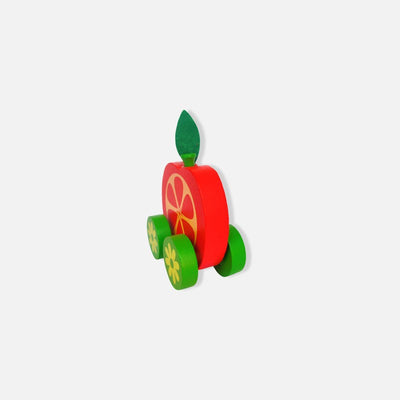 Wooden Tomato Car Veggie Vehicle Toy