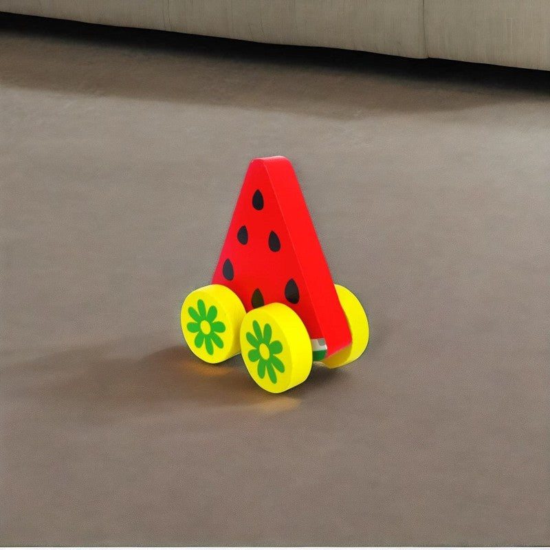 Wooden Watermelon Car Fruit Vehicle Toy