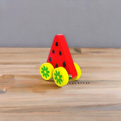 Wooden Watermelon Car Fruit Vehicle Toy