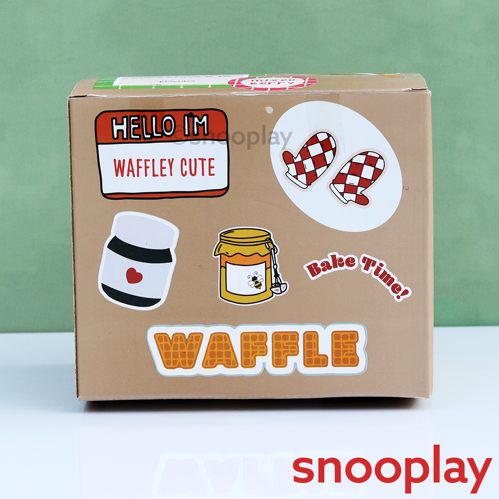 PlayBox Wooden Waffle Maker Set – Pretend Play Cooking Set (3-7 Years)