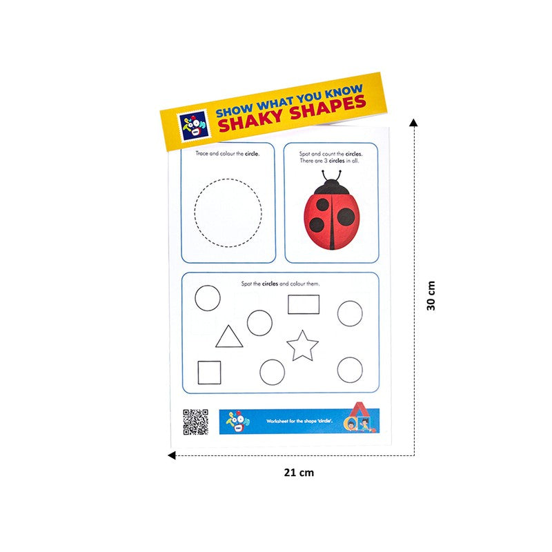 Early Learning Worksheet for Kids | Phonic, Number, Shapes & Colours Educational Activities 50+ Sheet
