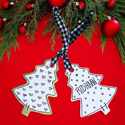 Personalised Xmas Tree Ornament (Pack Of 2)|  (COD not Available)