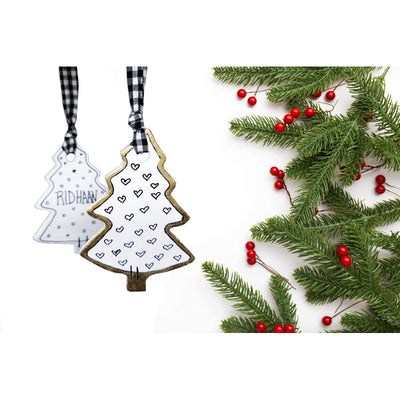 Personalised Xmas Tree Ornament (Pack Of 2)|  (COD not Available)