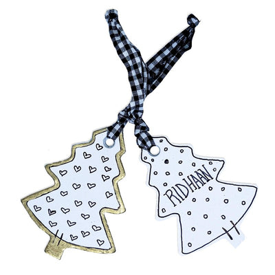 Personalised Xmas Tree Ornament (Pack Of 2)|  (COD not Available)