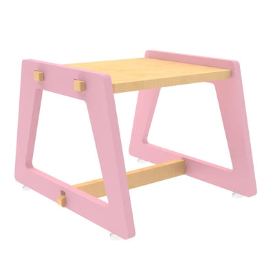 Charcoal Chikku Stool (Pink)