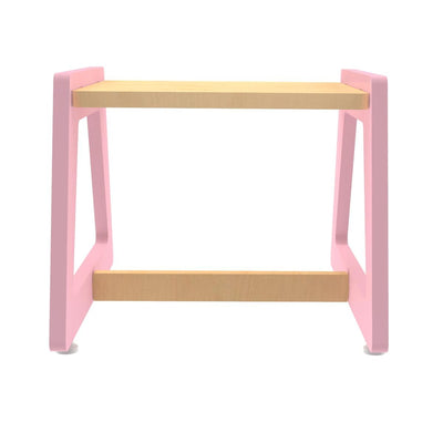 Charcoal Chikku Stool (Pink)