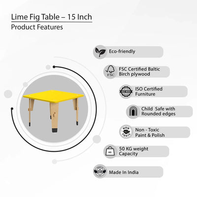 Lime Fig Table - 15"(Yellow) | COD not Available