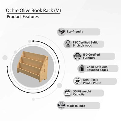 Ochre Olive Book Rack (M) Natural